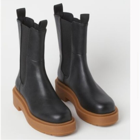 H & M Women's Chelsea Boot Size 40 (9) - Picture 2 of 13